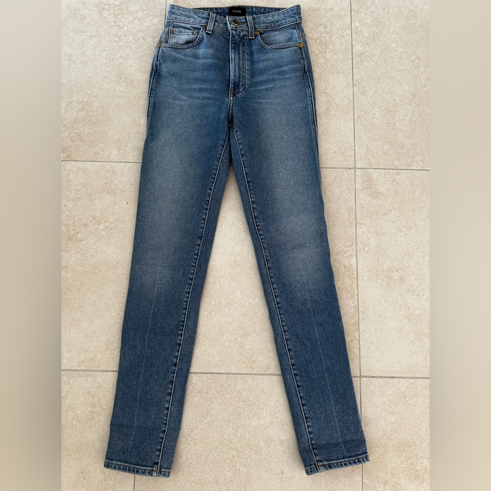 KHAITE Dark Blue Skinny Jeans